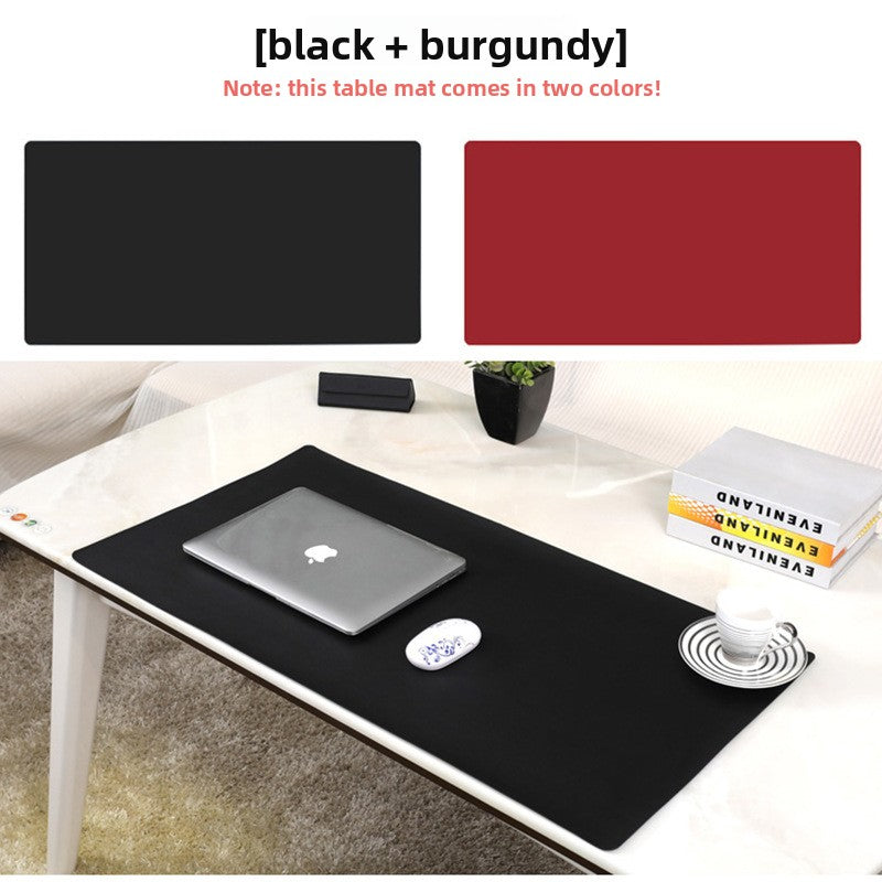 Large-sized mouse pad leather desk mat amah.sa