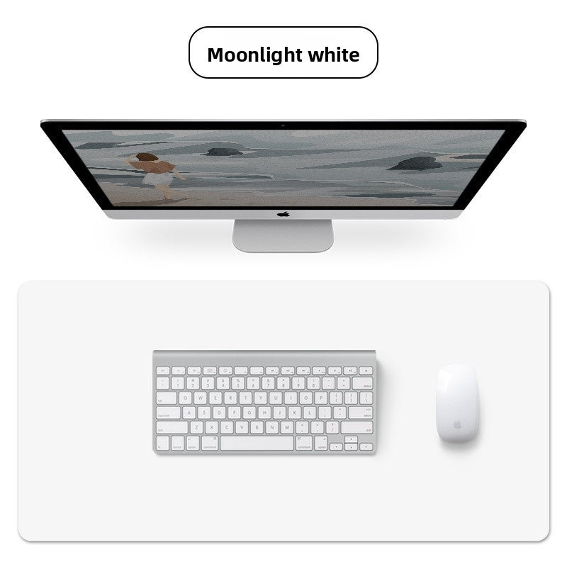 Large-sized mouse pad leather desk mat amah.sa