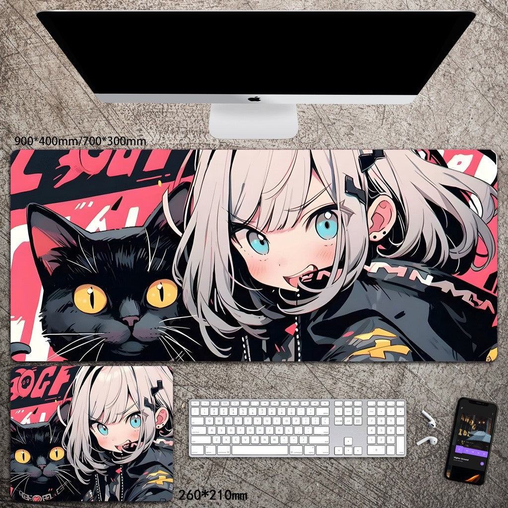 Cartoon Animation Mouse Pad Diatom Mud Desk Mat Stain-Resistant Wear-Resistant Non-Slip Protective Mat Study Desk Mat amah.sa