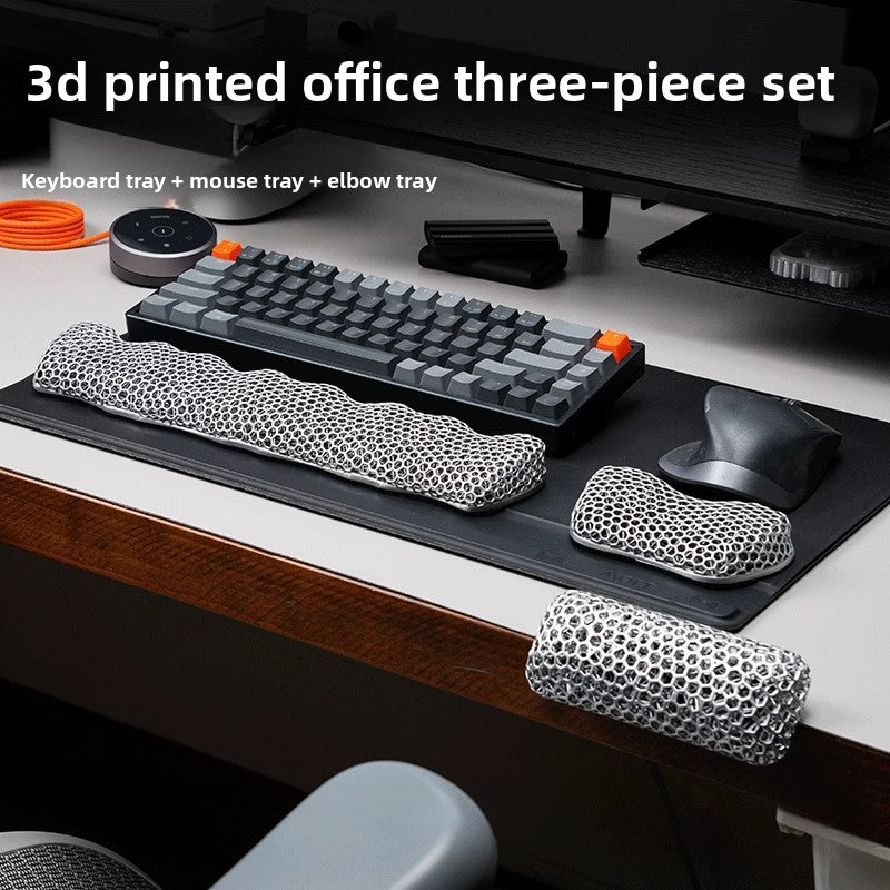 3D Printed Keyboard Wrist Rest and Mouse Pad amah.sa