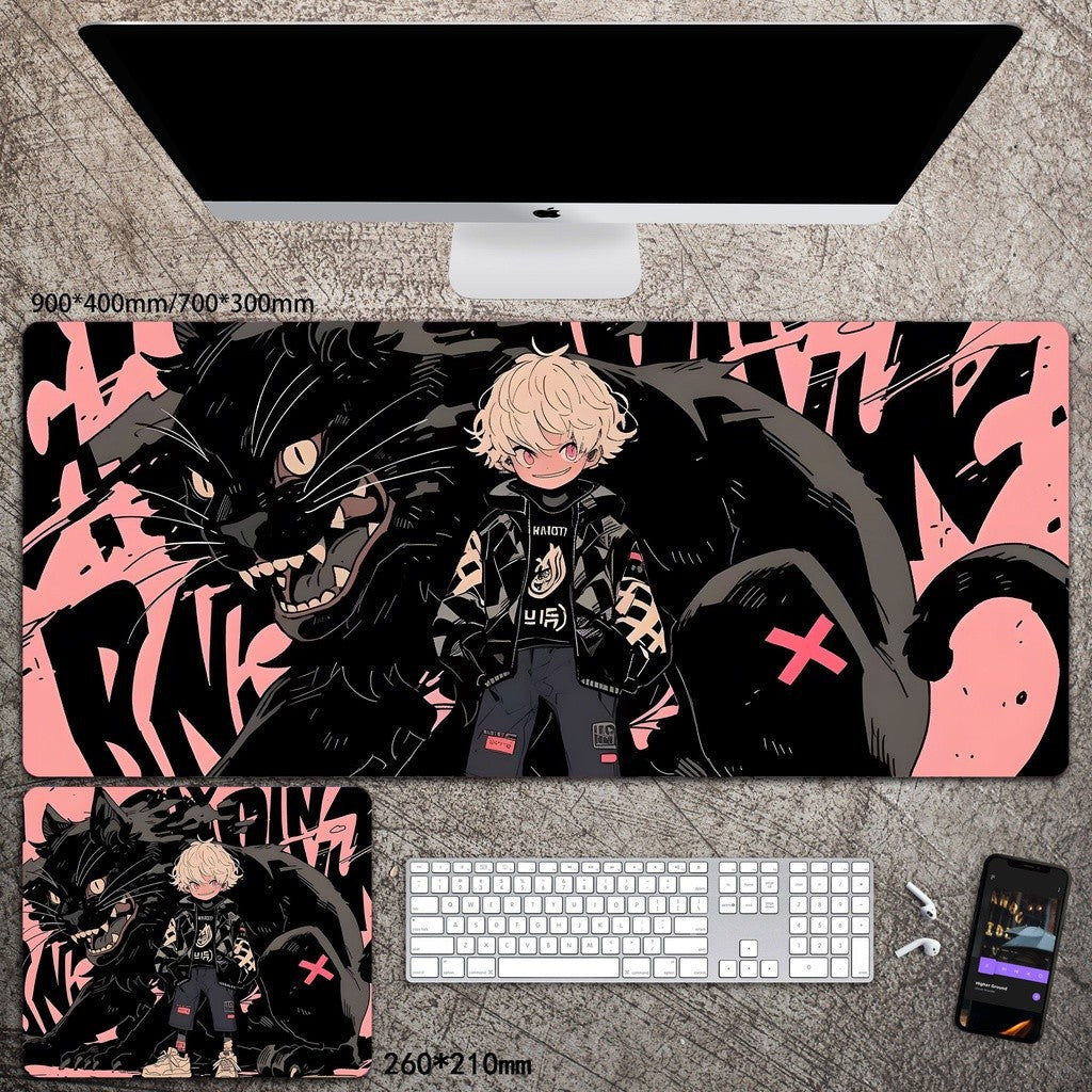 Cartoon Animation Mouse Pad Diatom Mud Desk Mat Stain-Resistant Wear-Resistant Non-Slip Protective Mat Study Desk Mat amah.sa