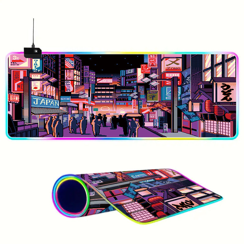 Colorful Led Super Large Luminous Mouse Pad amah.sa