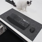 Extra Large XXL Gaming Mouse Pad - Premium Non-Slip Wool Felt Desk Mat for Ultimate Computer, Keyboard, and Laptop Performance