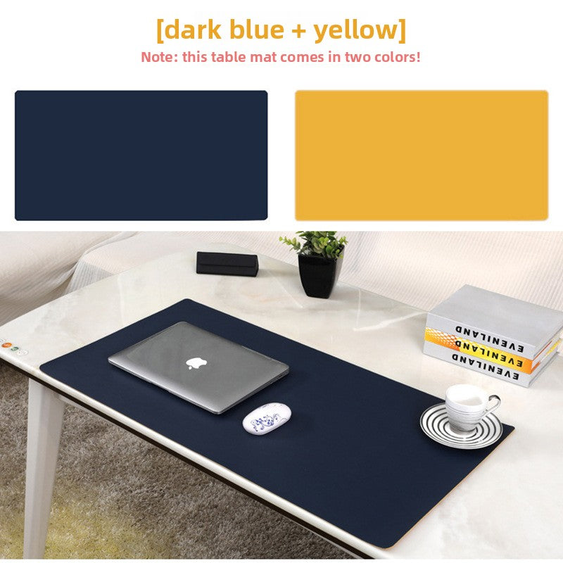 Large-sized mouse pad leather desk mat amah.sa