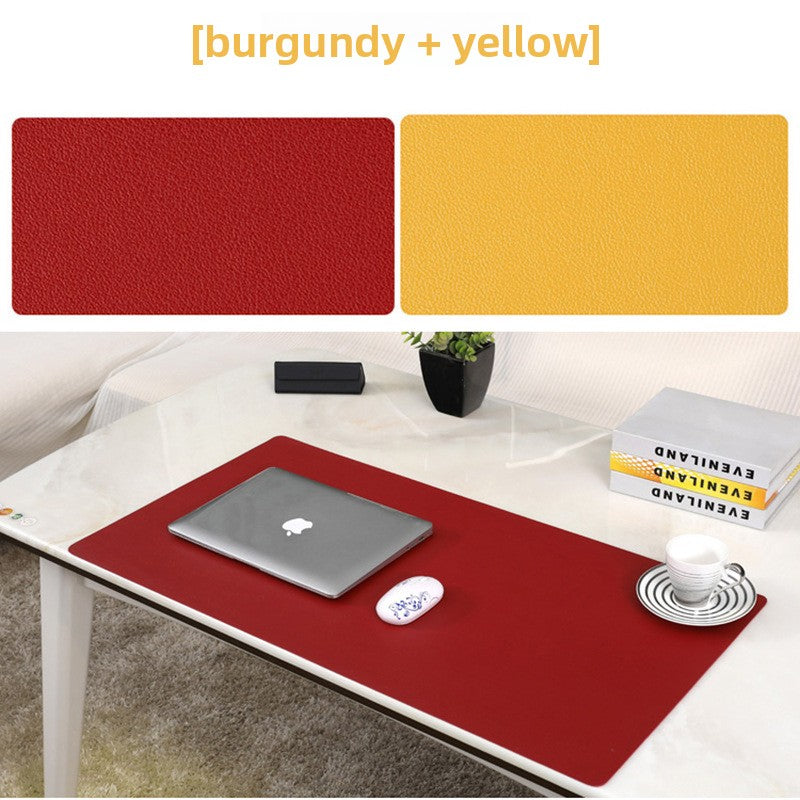 Large-sized mouse pad leather desk mat amah.sa