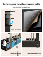 Drill-free under-desk cable organizer amah.sa