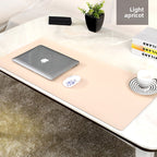 Large-sized mouse pad leather desk mat amah.sa