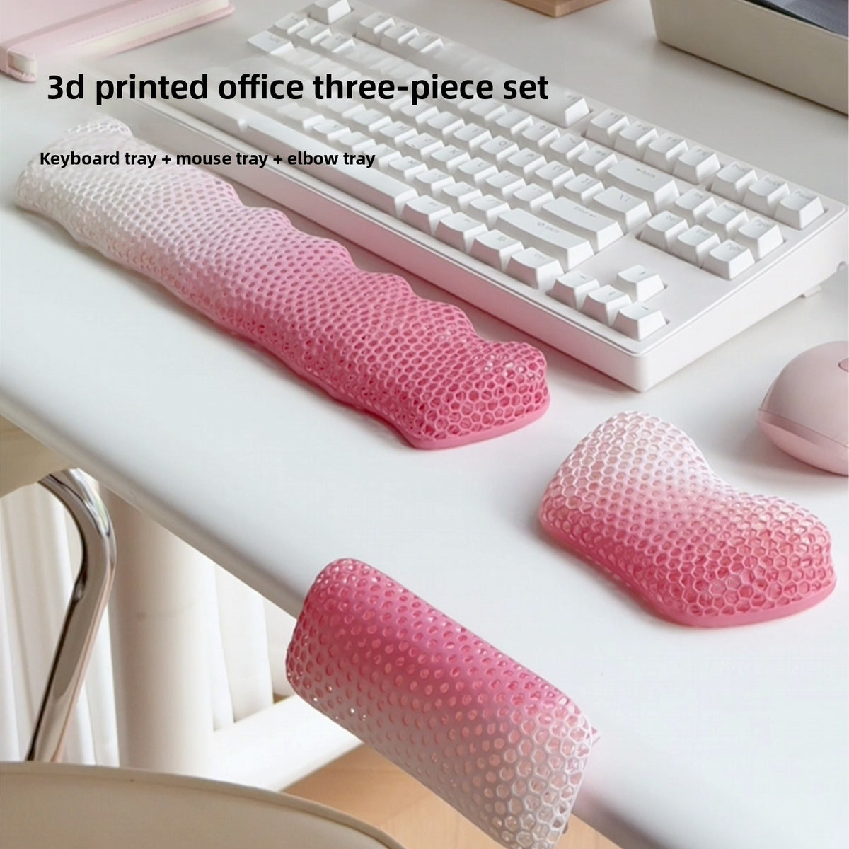 3D Printed Keyboard Wrist Rest and Mouse Pad amah.sa