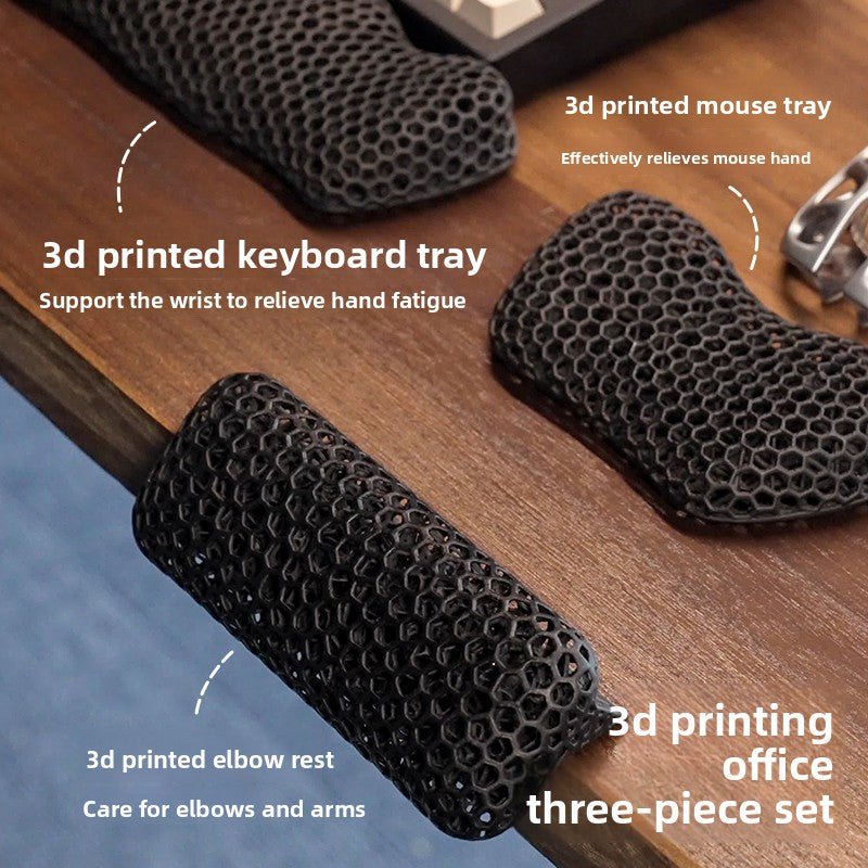 3D Printed Keyboard Wrist Rest and Mouse Pad amah.sa