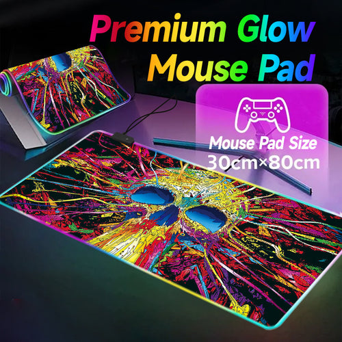 Colorful Led Super Large Luminous Mouse Pad amah.sa