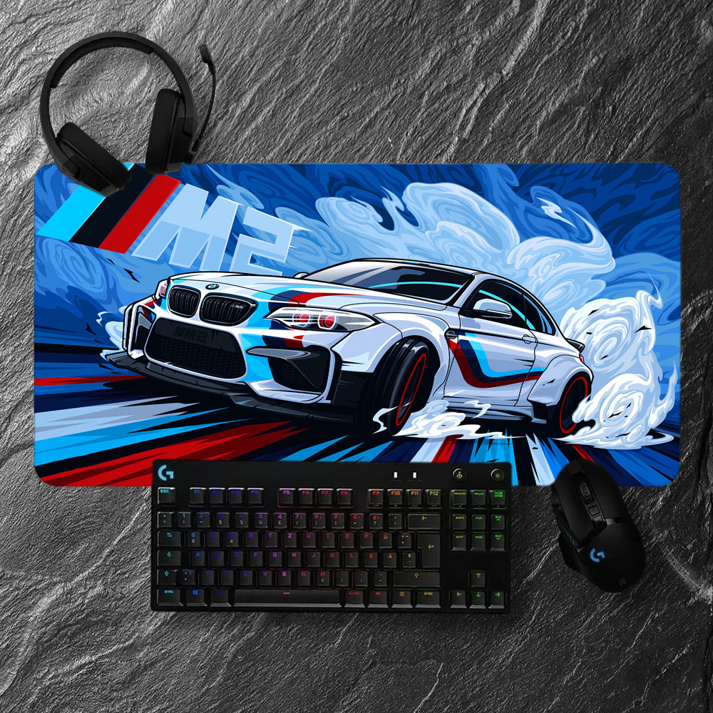 Racing car-themed gaming mouse pad amah.sa