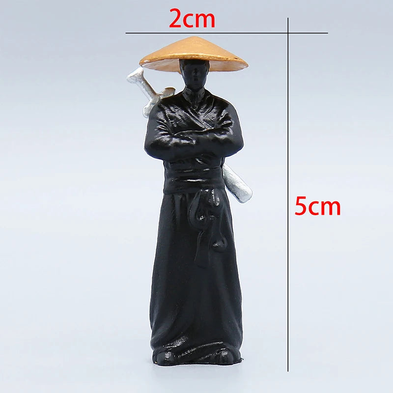 Swordsman Statue Car Dashboard Decoration Chinese Style Retro Swordsman Mininature Figurine Statue Office Home Desk Ornaments