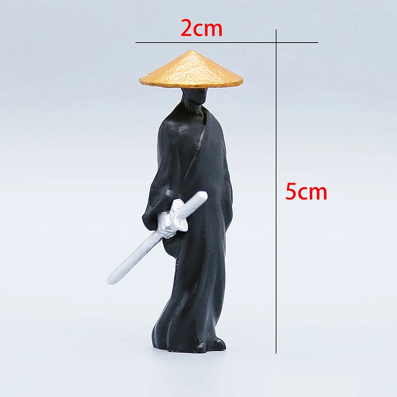 Swordsman Statue Car Dashboard Decoration Chinese Style Retro Swordsman Mininature Figurine Statue Office Home Desk Ornaments