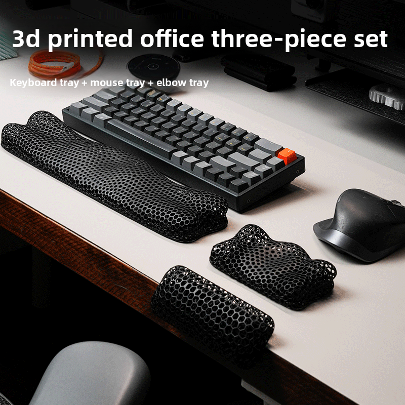 3D Printed Keyboard Wrist Rest and Mouse Pad amah.sa