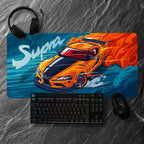 Racing car-themed gaming mouse pad amah.sa