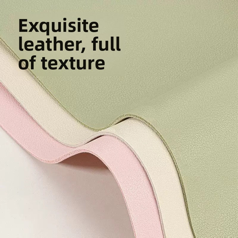 Large-sized mouse pad leather desk mat amah.sa