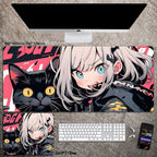 Cartoon Animation Mouse Pad Diatom Mud Desk Mat Stain-Resistant Wear-Resistant Non-Slip Protective Mat Study Desk Mat amah.sa