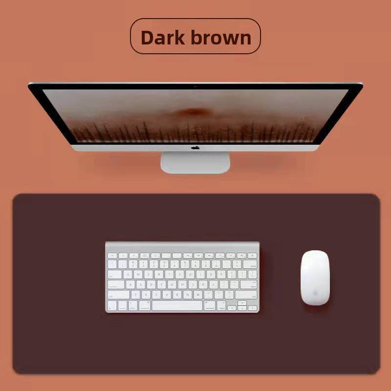 Large-sized mouse pad leather desk mat amah.sa