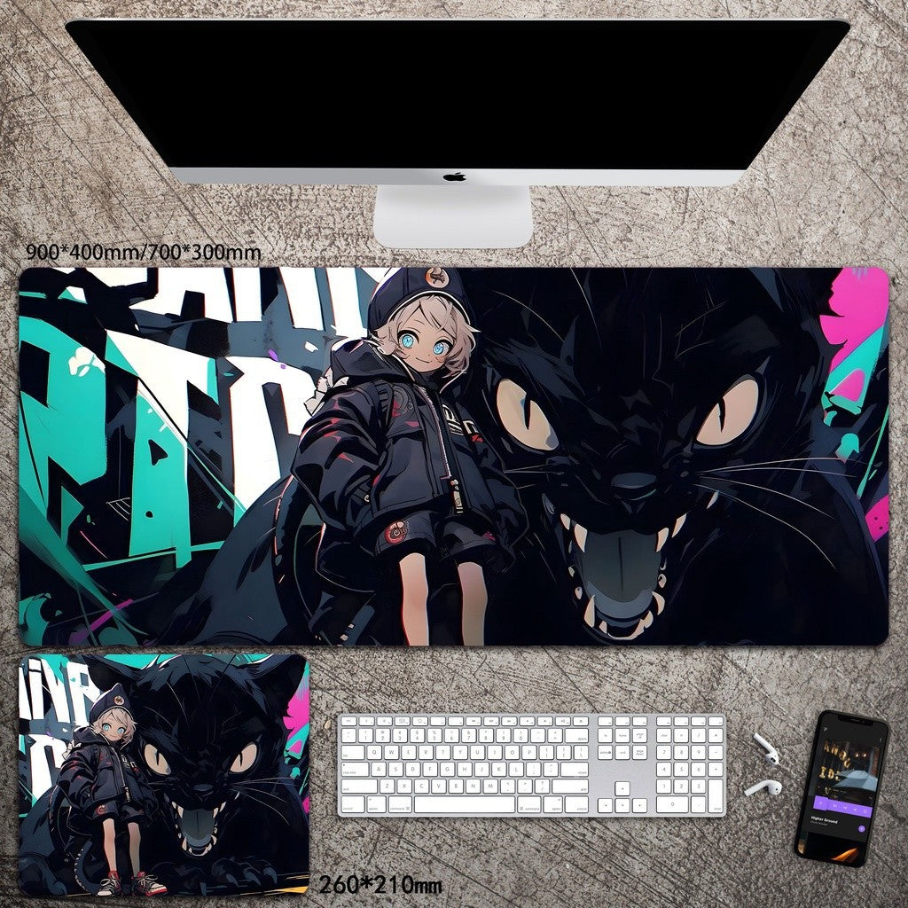 Cartoon Animation Mouse Pad Diatom Mud Desk Mat Stain-Resistant Wear-Resistant Non-Slip Protective Mat Study Desk Mat amah.sa