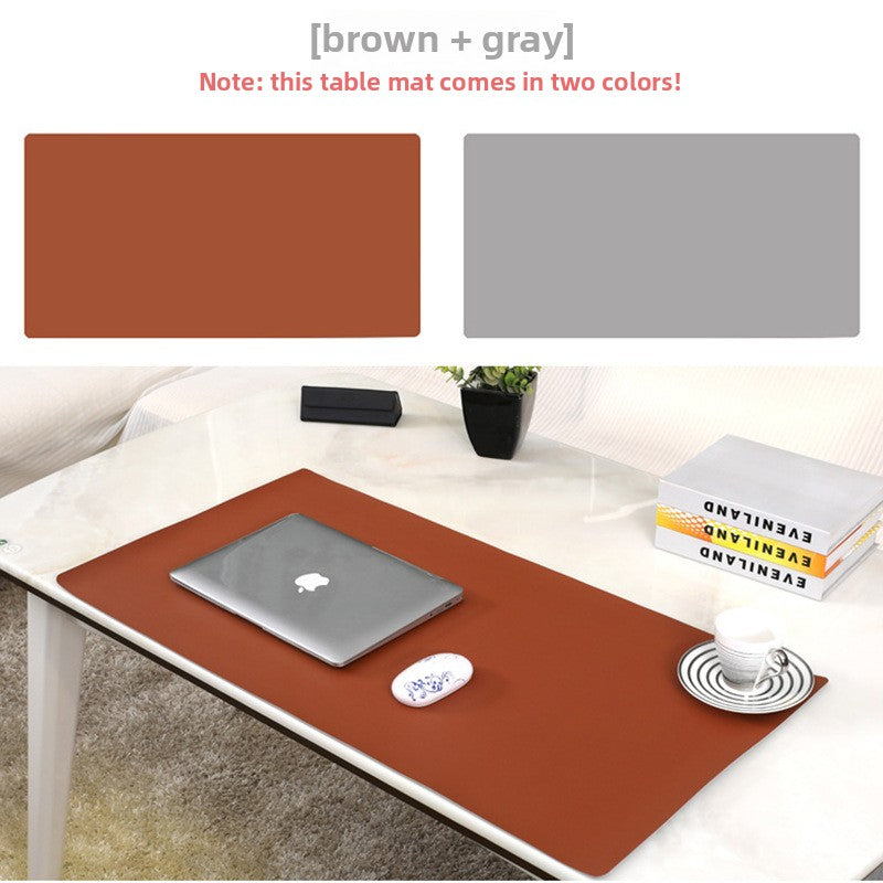 Large-sized mouse pad leather desk mat amah.sa