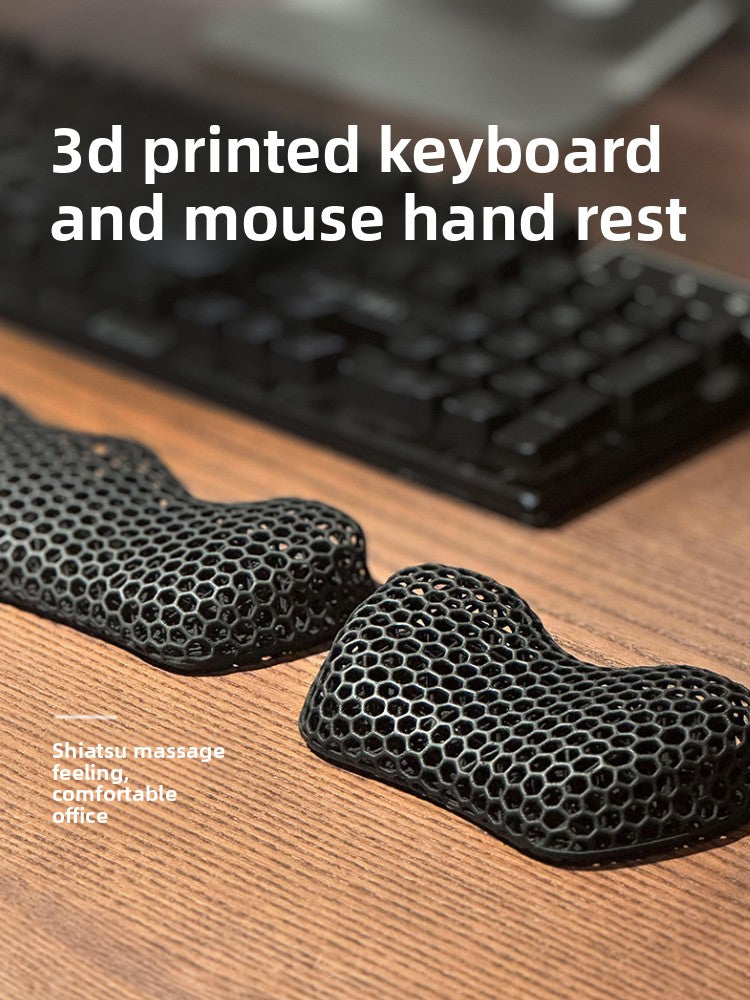 3D Printed Keyboard Wrist Rest and Mouse Pad amah.sa